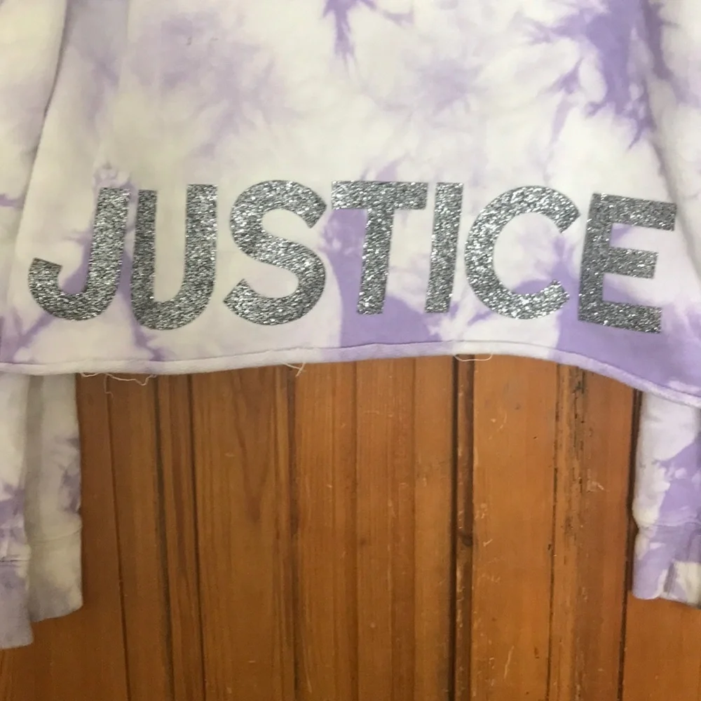 3/$20 Justice Purple Tie Dye Hoodie